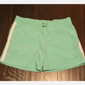 Nike Shorts Women's Small Aqua Blue Running Walking  4'' Inseam